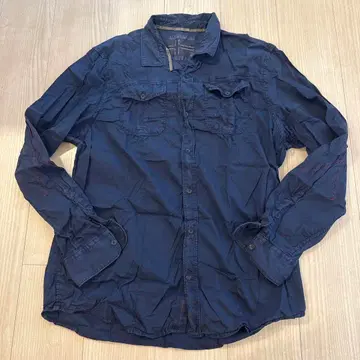 NAPAPJRI 네이비 셔츠 긴팔 나파피리