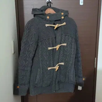그린 레이블 릴랙싱 그레이 더플 코트