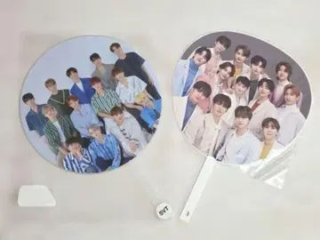 [ 미사용 새상품 ] SEVENTEEN 전원 부채 2점 덤 포함