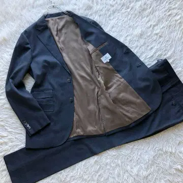 [ 새상품급 최근 모델 L ] 빔즈 수트 상하의 블루 스트레치