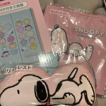 스누피 당첨 복권 삼면경