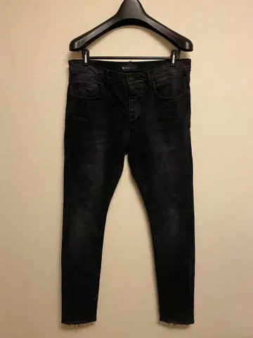 PURPLE BRAND 블랙 데님 슬림 핏