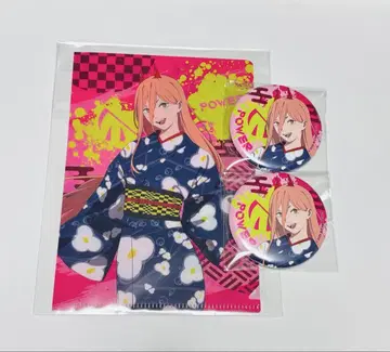 체인소 맨 OMATSURI POP UP 파워 캔뱃지 클리어 파일