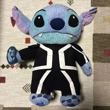 스티치 봉제 인형 블랙 수트