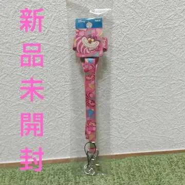 RUNA Disney 컬러풀 넥 치샤 고양이 스트랩 이상한 나라의 앨리스