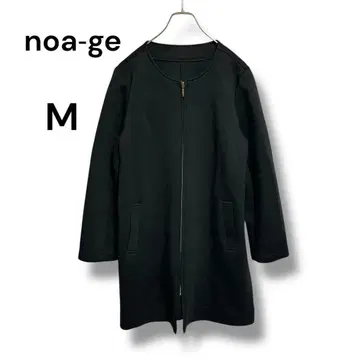 noa ge 노아쥬 노카라 ZIP 코트 블랙 M 봄/가을