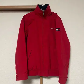 TOMMY HILFIGER 레드 나일론 자켓