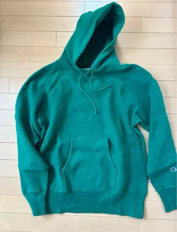Champion 그린 후드티 LARGE