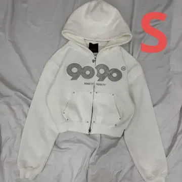 9090 girl OG 로고 글리터 집 후디