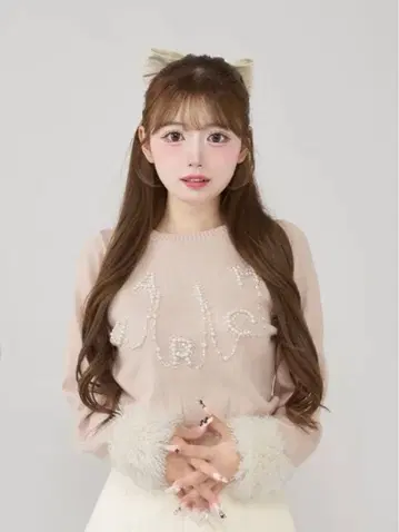 Darich DARICH 로고 펄 니트탑