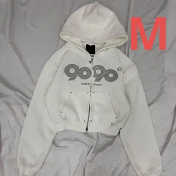 9090 girl OG 로고 글리터 집 후디