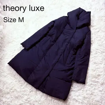 theory luxe 숄카라 다운 코트 네이비 M