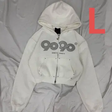 9090 girl OG 로고 글리터 집 후디