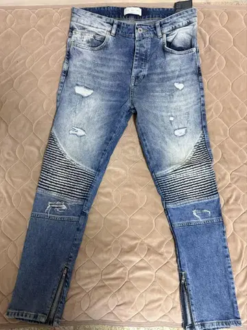 데미지 가공 데님 팬츠 헤이세이 남자