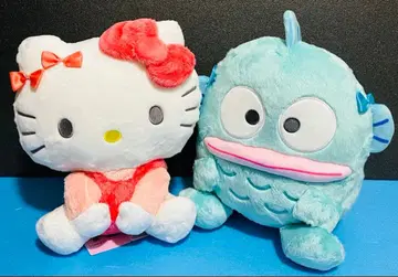 산리오 캐릭터즈 리본 앉은 인형 BIG 타입 1, 2종 세트