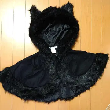 푸투마요 PUTUMAYO 고양이 귀 케이프 인조 모피