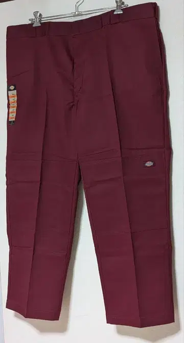 디키즈 (Dickies) 더블니 워크 팬츠 새상품 W44 30 와인색
