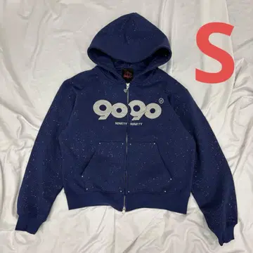 9090 girl OG 로고 글리터 집 후디