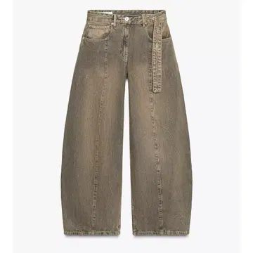 ZARA TRF 오버 사이즈 로우라이즈 데님 팬츠