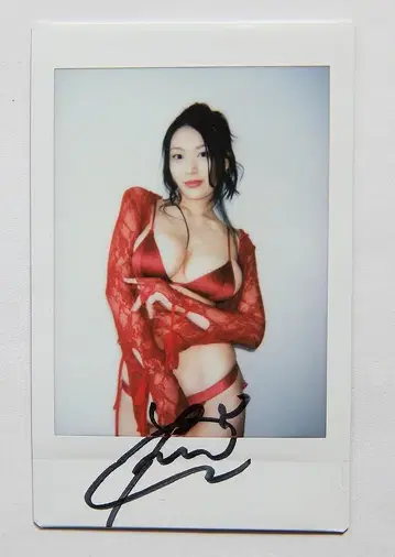 후부키 케이 [ 미채 ] 혜택 친필 사인 폴라로이드 2