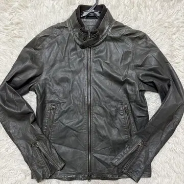 EDIFICE 램 가죽 라이더 자켓 y2k