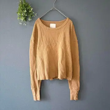 라포두젬[F] 성숙 캐주얼 코튼 100% 서멀 크루넥 티셔츠