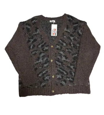 TTT MSW 22AW Leopard Knit Cardigan 택 포함