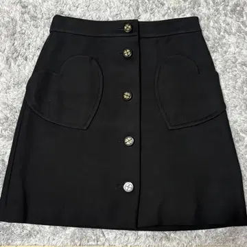 케이트 스페이드 하트 사다리꼴 스커트