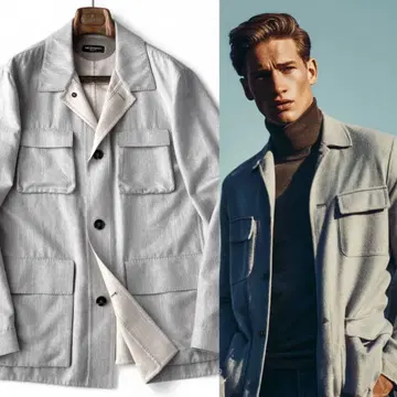Kiton 키튼 캐시미어 사파리 자켓 블루종 XL~XXL