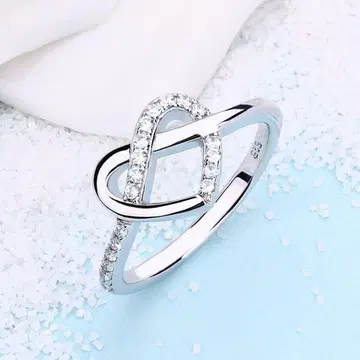 [ 반지 ] 미사용 새상품 YLjewelry 실버925 하트 반지