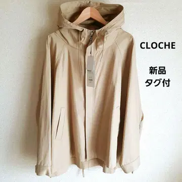 CLOCHE 백 디자인 이소재 마운틴 후드티 베이지 택 포함 새상품 면