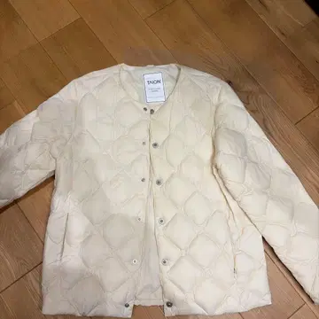 TAION CITY LINE 퀼팅 자켓 아이보리