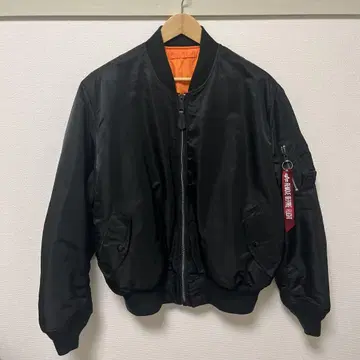 알파 MA-1 플라이트 자켓 블랙 XL