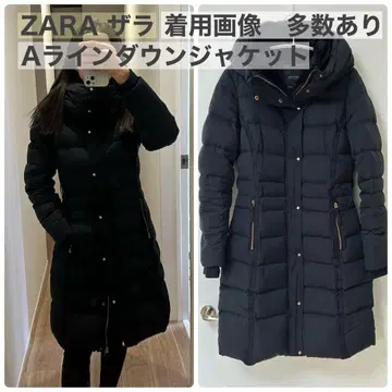 ZARA 자라 A라인 롱 다운 자켓 코트 롱 다운 코트