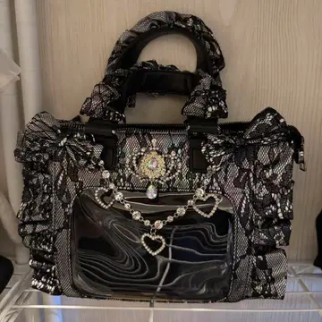 Palelfy 오로라 레이스 미니 공주 이타백 블랙