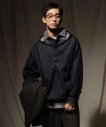 니코앤드 이번 시즌 데님 아노락 후드티 denim JEANS M 남성용
