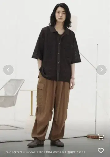 NYLON VIS EASY LUFT CARGO m 사이즈 라이트 브라운