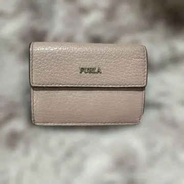 FURLA 핑크 3단 폴더형 지갑