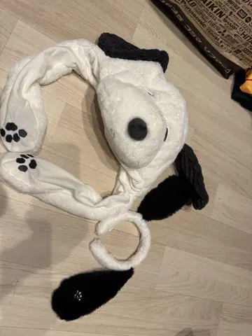 스누피 모자 머리띠