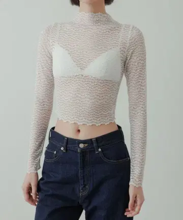 yo biotop lace long sleeve top