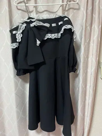 Ank Rouge 앙크루즈 원피스 오프숄더 블랙
