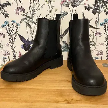 완판템 유니클로 C 사이드 고어 부츠 네이비 필 터치 25cm 블랙