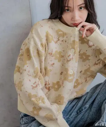 LOWRYS FARM 플라워 가디건 LS