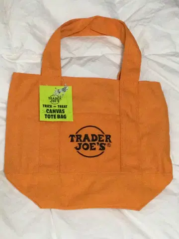 TRADER JOE'S 2025 할로윈 한정판 오렌지 토트백