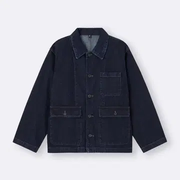 [ 새상품급 ] GU 데님 워크 자켓 네이비 M