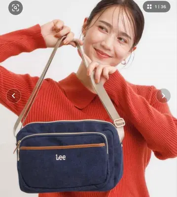 리 네이비 숄더백