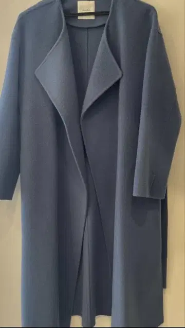 spick&span 라이트 블루 롱 코트 벨트 포함