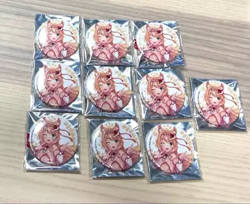 네코파라 팝업스토어 캔뱃지 메이플 10개