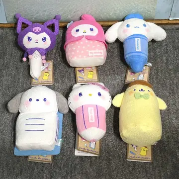 산리오 캐릭터즈 귀여운 문구들 인형 전종 세트