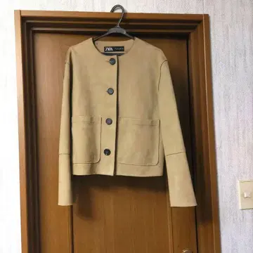 ZARA 베이지 노카라 자켓 S 사이즈